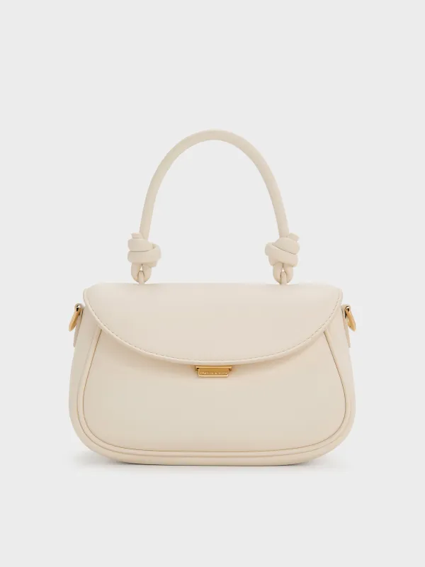 Charles & Keith - Sammie Knotted-Handle Front-Flap Bag sold by Charles & Keith
