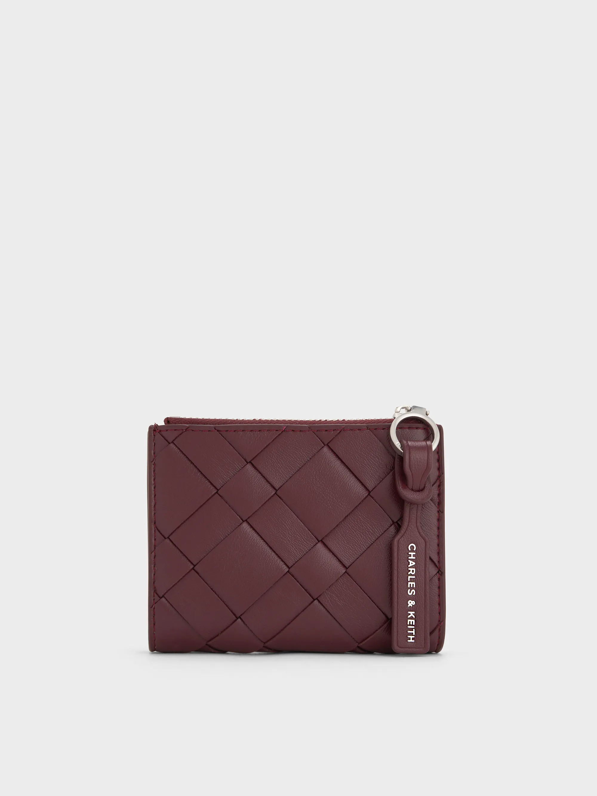 Charles & Keith - Ivette Woven Top-Zip Small Wallet sold by Charles & Keith
