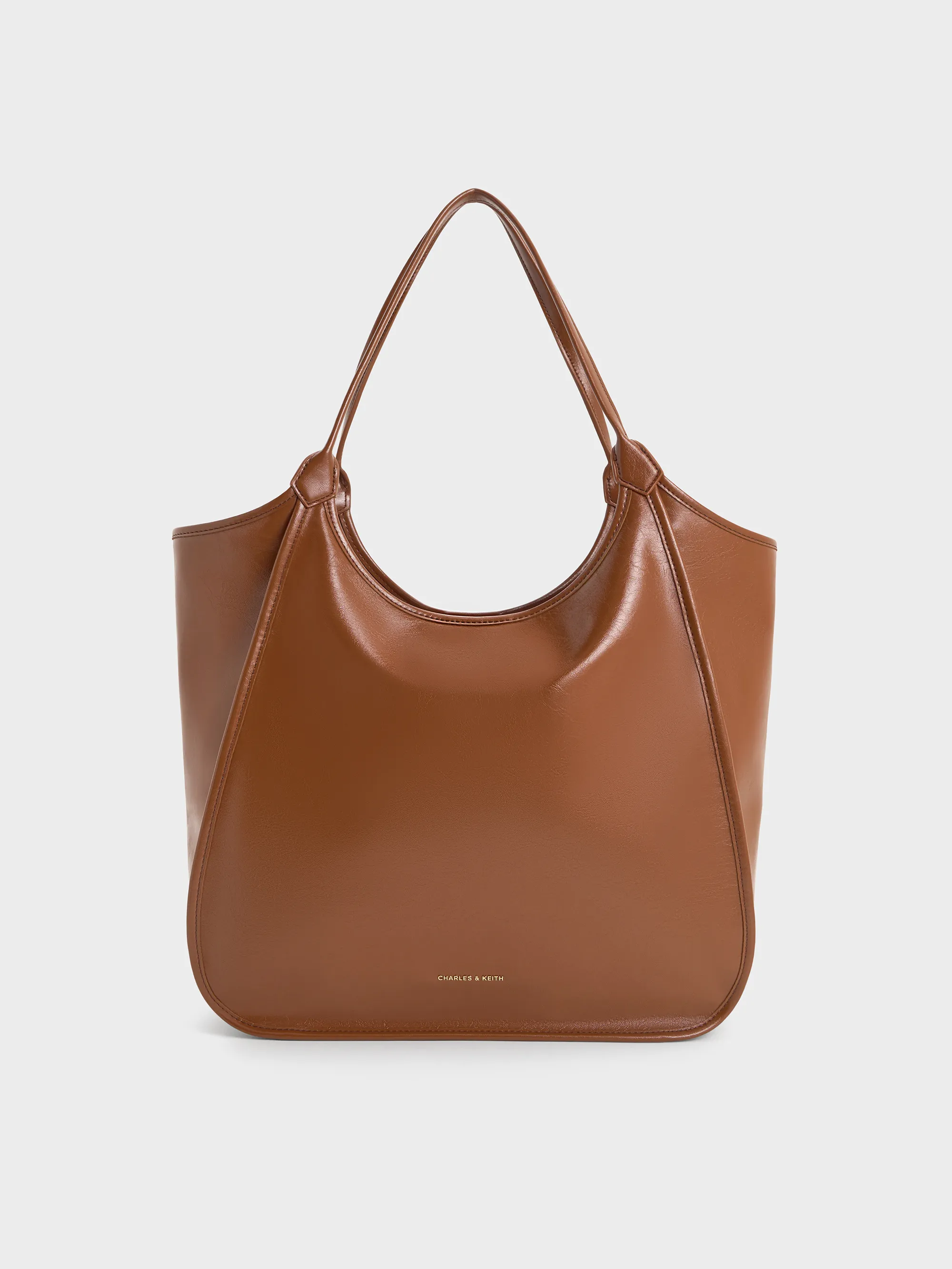 Charles & Keith - Sianna Crinkle-Effect Slouchy Tote Bag sold by Charles & Keith