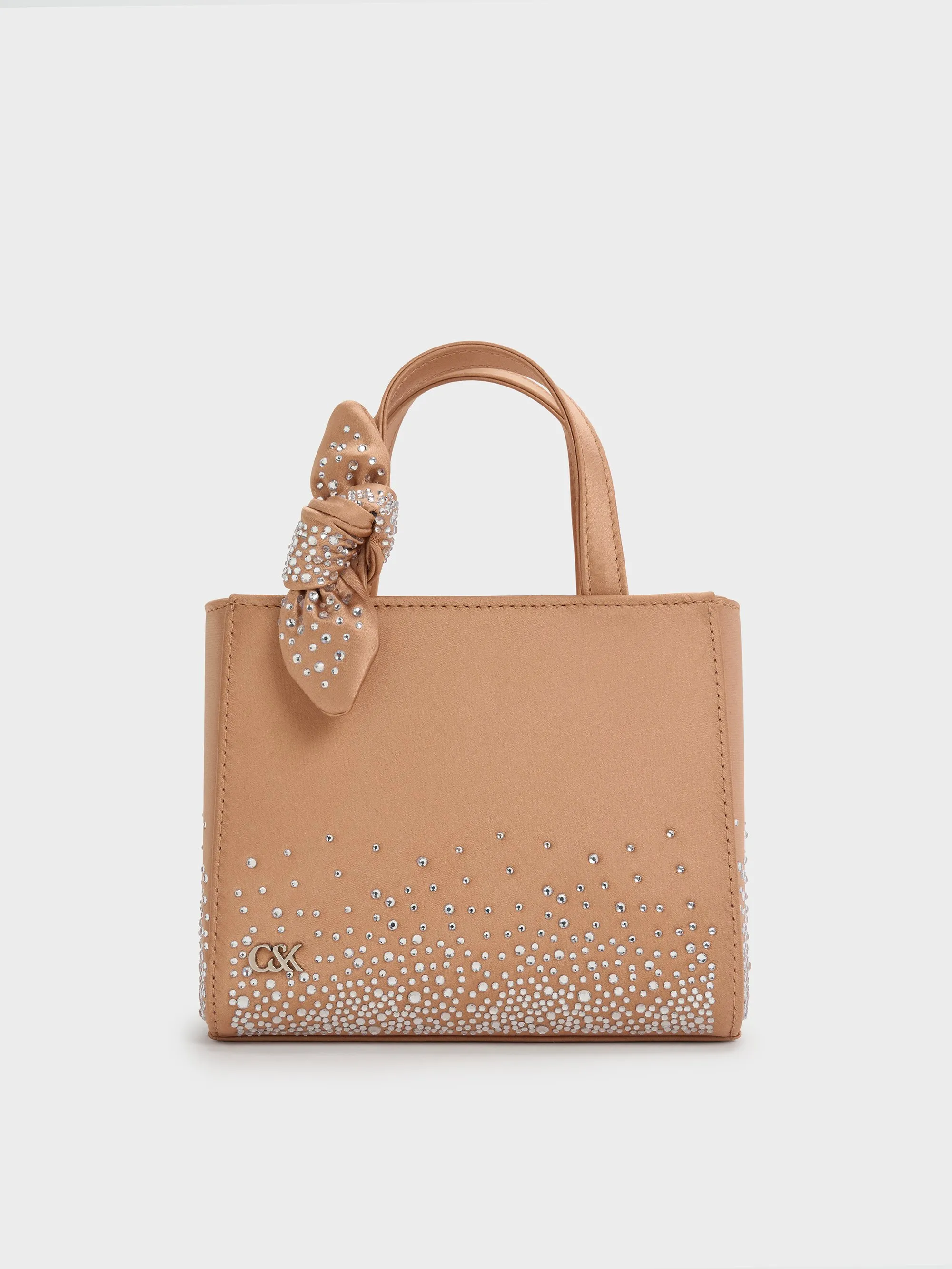 Charles & Keith - Albany Leather Crystal Mini Bag sold by Charles & Keith