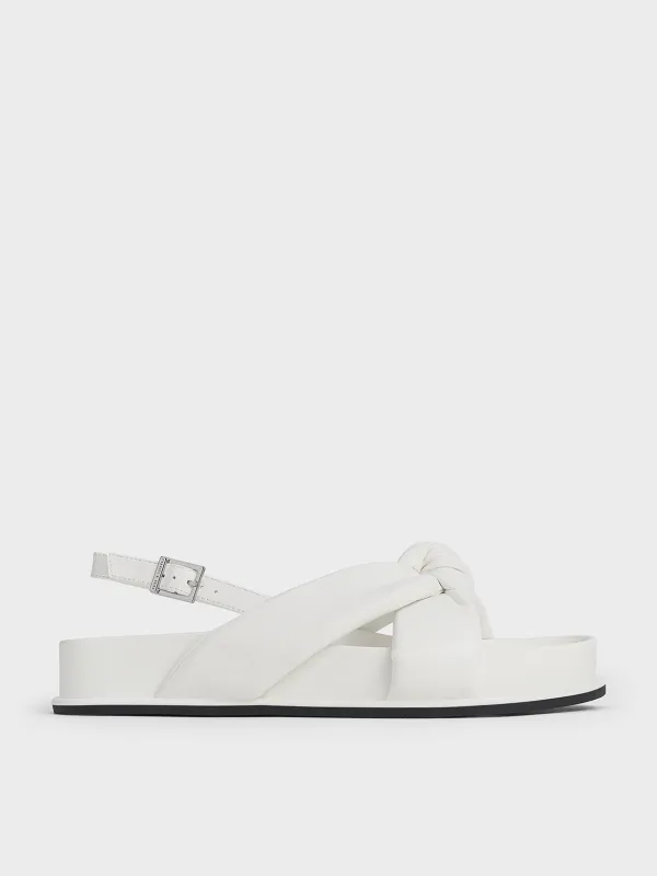 Charles & Keith - Rosetta Knotted Puffy Sandals sold by Charles & Keith