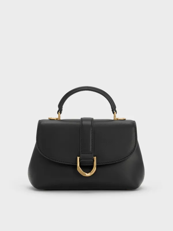 Charles & Keith - Gabine Leather Top Handle Bag sold by Charles & Keith