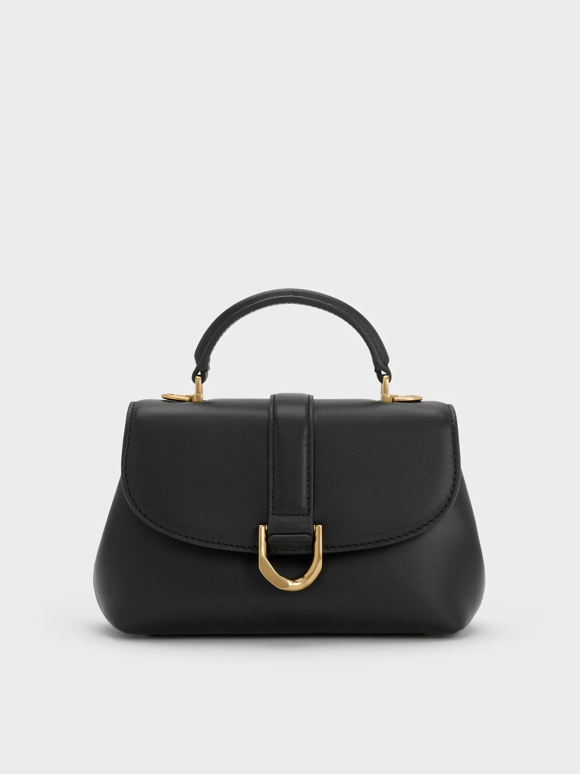 Charles & Keith - Gabine Leather Top Handle Bag sold by Charles & Keith