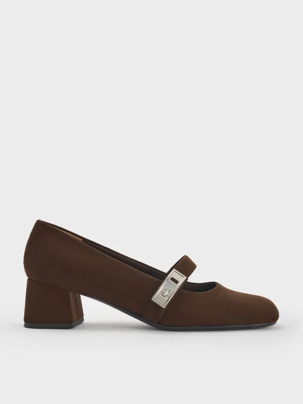 Charles & Keith - Lando Faux Suede Mary Jane Pumps sold by Charles & Keith