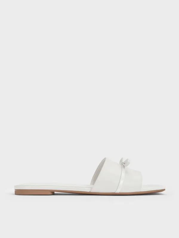 Charles & Keith - Bow Slide Sandals sold by Charles & Keith