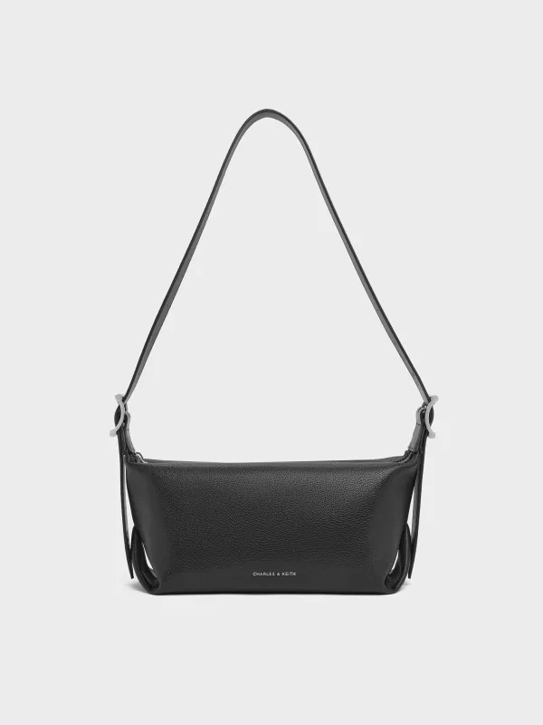 Charles & Keith - Larsen Buckle-Strap Slouchy Shoulder Bag sold by Charles & Keith