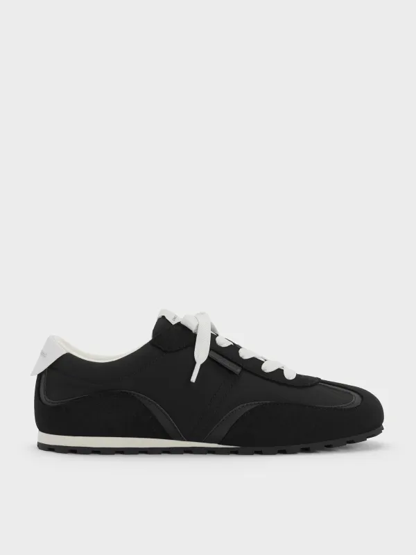 Charles & Keith - Nylon Contrast-Panel Sneakers sold by Charles & Keith