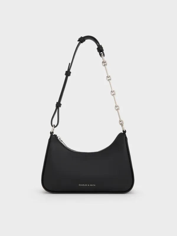 Charles & Keith - Lane Chain-Link Shoulder Bag sold by Charles & Keith