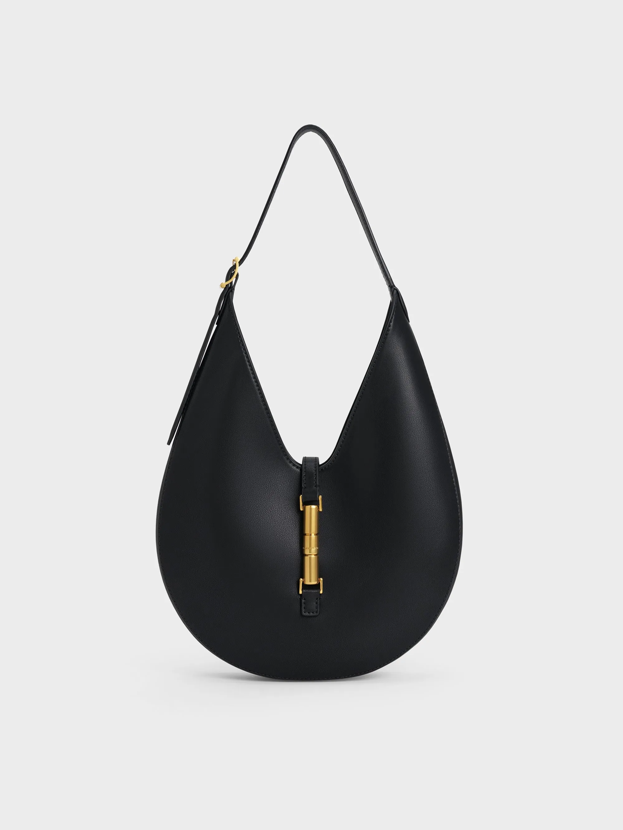 Charles & Keith - Cesia Metallic-Accent Hobo Bag sold by Charles & Keith
