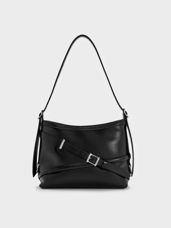 Charles & Keith - Bryna Buckled-Strap Crossbody Bag sold by Charles & Keith