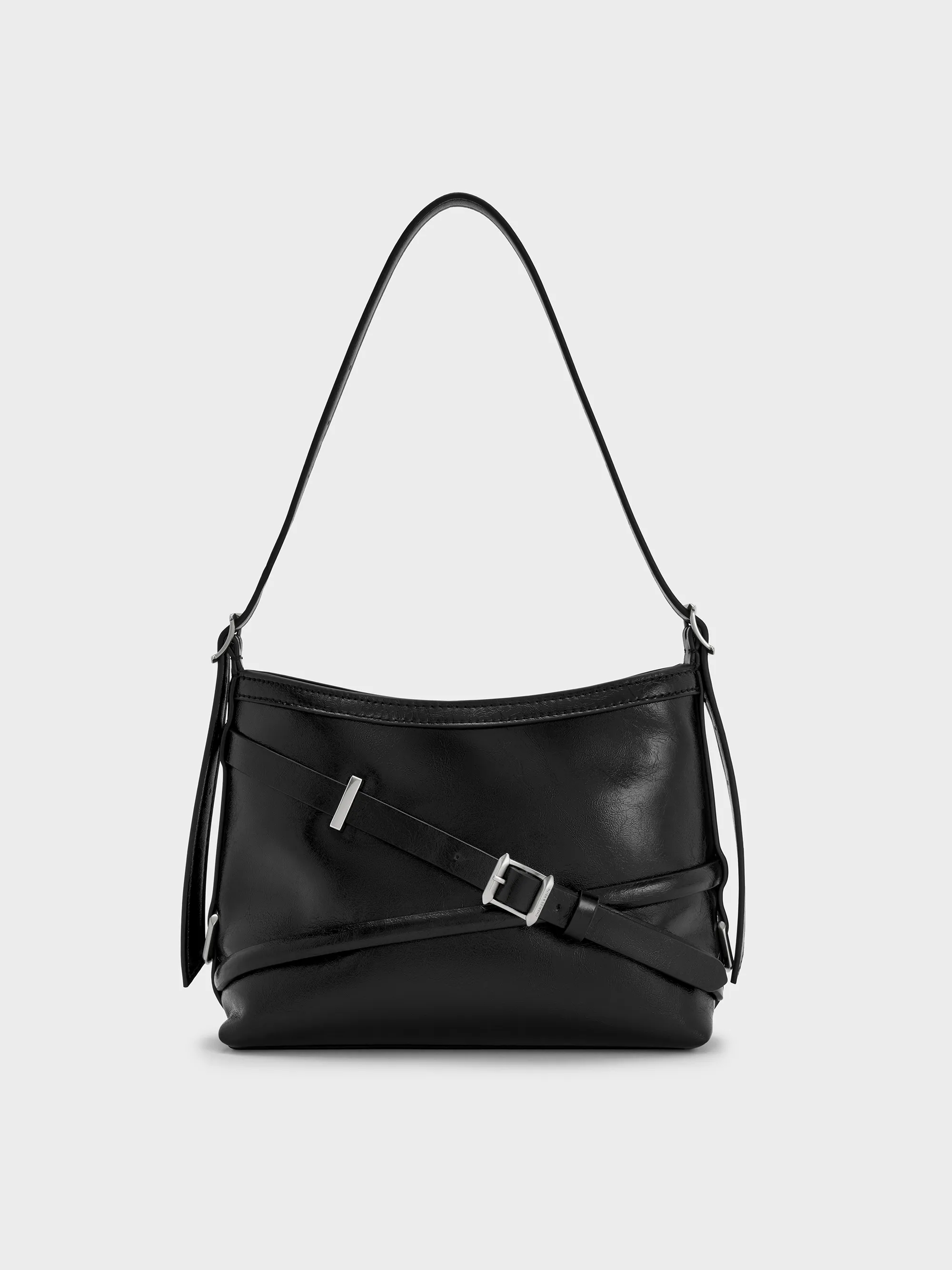 Charles & Keith - Bryna Buckled-Strap Crossbody Bag sold by Charles & Keith