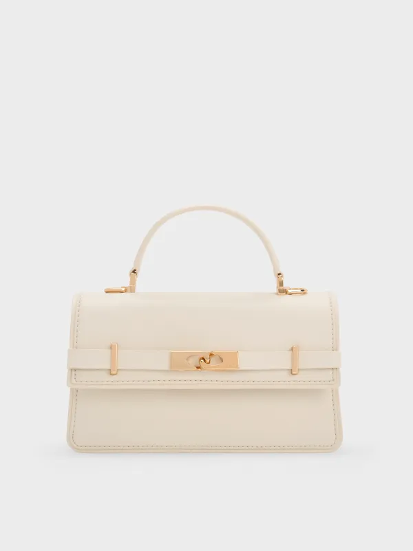 Charles & Keith - Arlet Belted Top Handle Bag sold by Charles & Keith