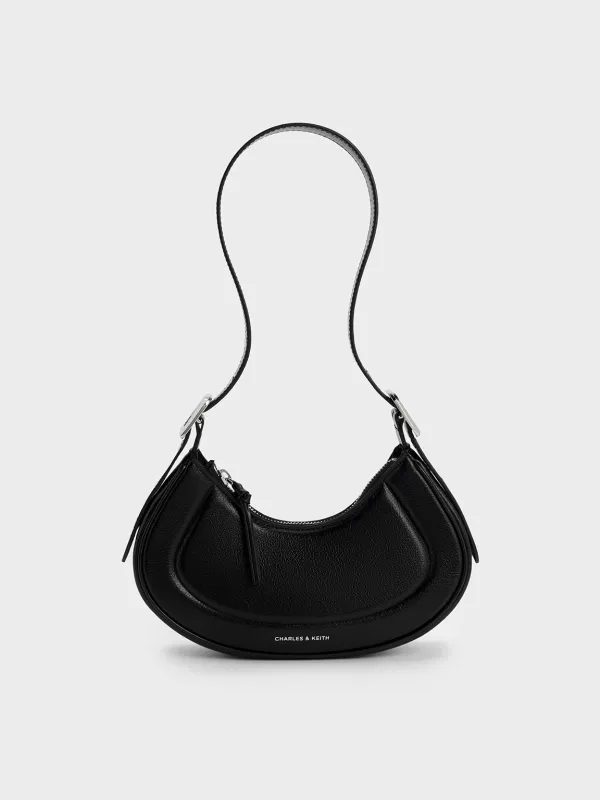 Charles & Keith - Petra Curved Shoulder Bag sold by Charles & Keith