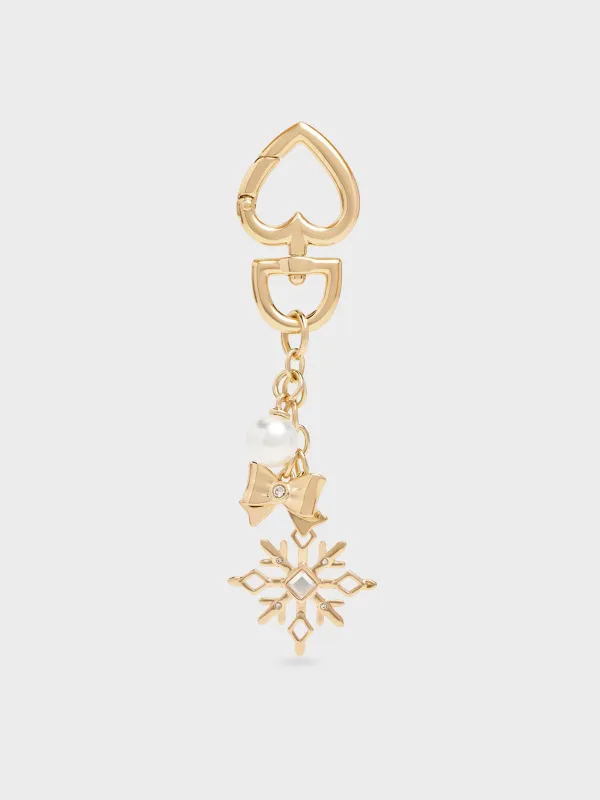 Charles & Keith - Arrietty Crystal & Pearl Snowflake Charm sold by Charles & Keith