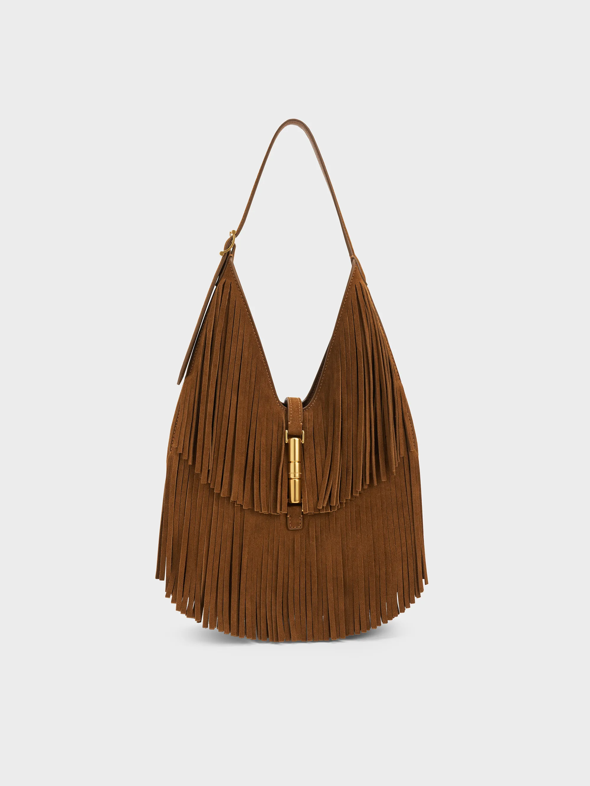 Charles & Keith - Cesia Fringed Hobo Bag sold by Charles & Keith
