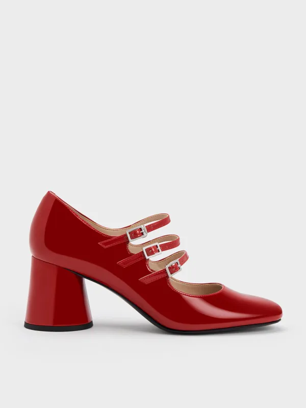 Charles & Keith - Claudie Patent Buckled Mary Janes sold by Charles & Keith
