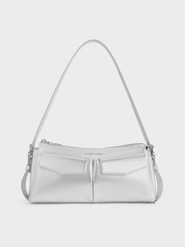 Charles & Keith - Rachel Elongated Front-Pocket Chain-Handle Bag sold by Charles & Keith