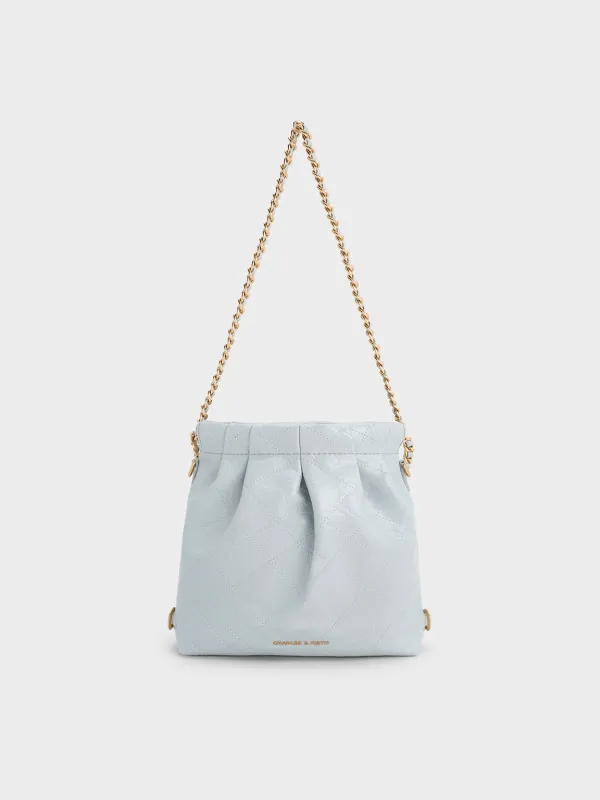 Charles & Keith - Duo Chain-Handle Two-Way Backpack sold by Charles & Keith