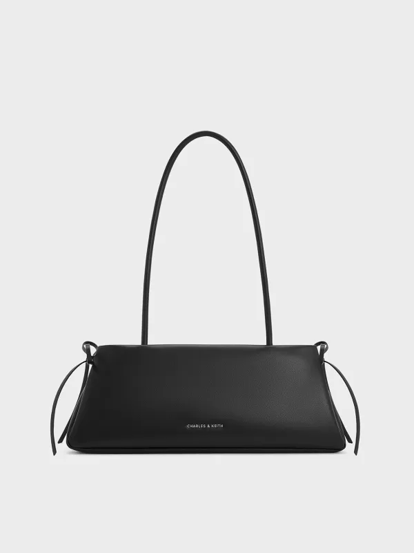 Charles & Keith - Hazel Bow Elongated Trapeze Shoulder Bag made by Charles & Keith