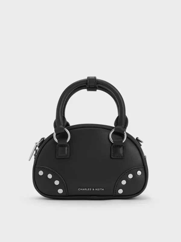 Charles & Keith - Bobbie Studded Top Handle Bag sold by Charles & Keith