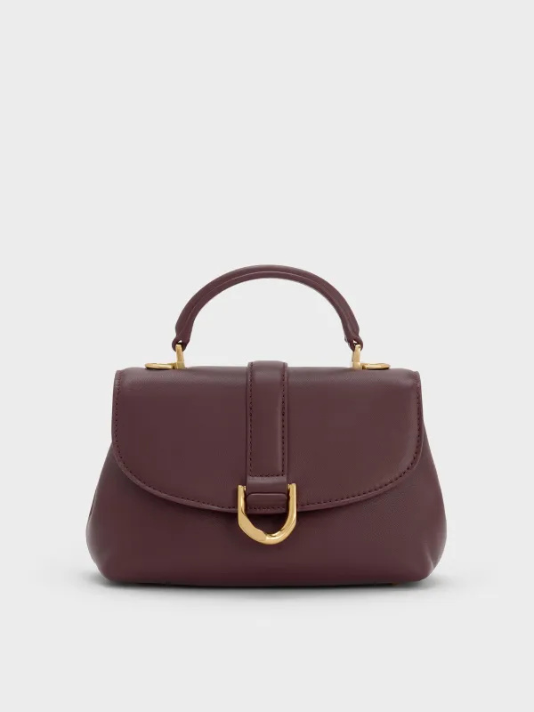 Charles & Keith - Gabine Leather Top Handle Bag sold by Charles & Keith