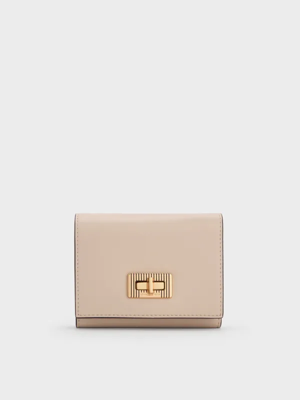 Charles & Keith - Edna Turn-Lock Knotted-Strap Wallet sold by Charles & Keith