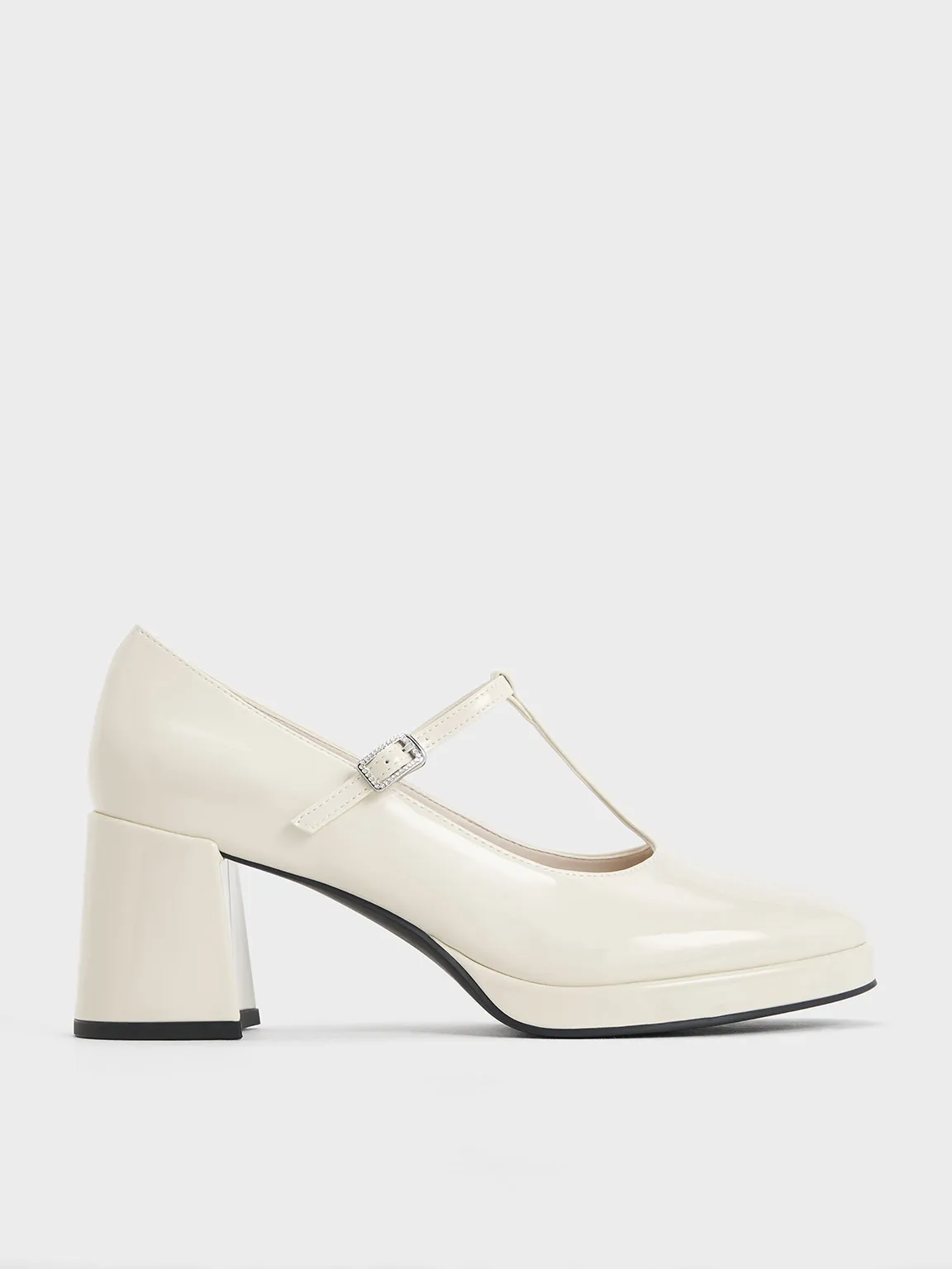 Charles & Keith - Crystal-Buckle T-Bar Mary Jane Pumps sold by Charles & Keith