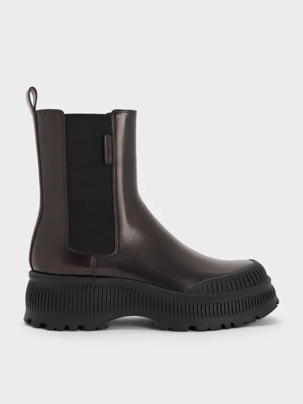 Charles & Keith - Darra Ridged-Sole Chelsea Boots sold by Charles & Keith