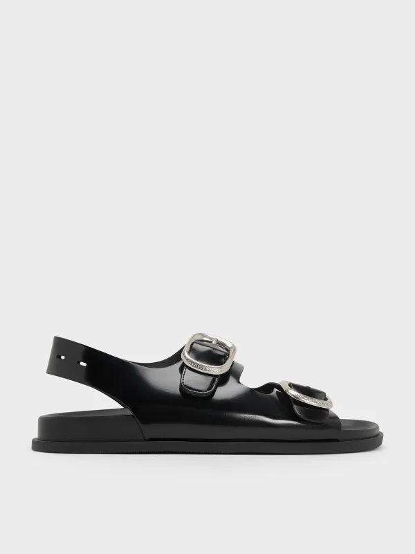 Charles & Keith - Buckled Double-Strap Slingback Sandals sold by Charles & Keith