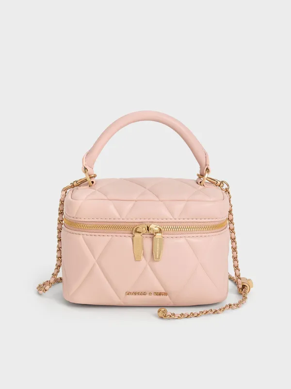 Charles & Keith - Arwen Quilted Top Handle Vanity Bag sold by Charles & Keith