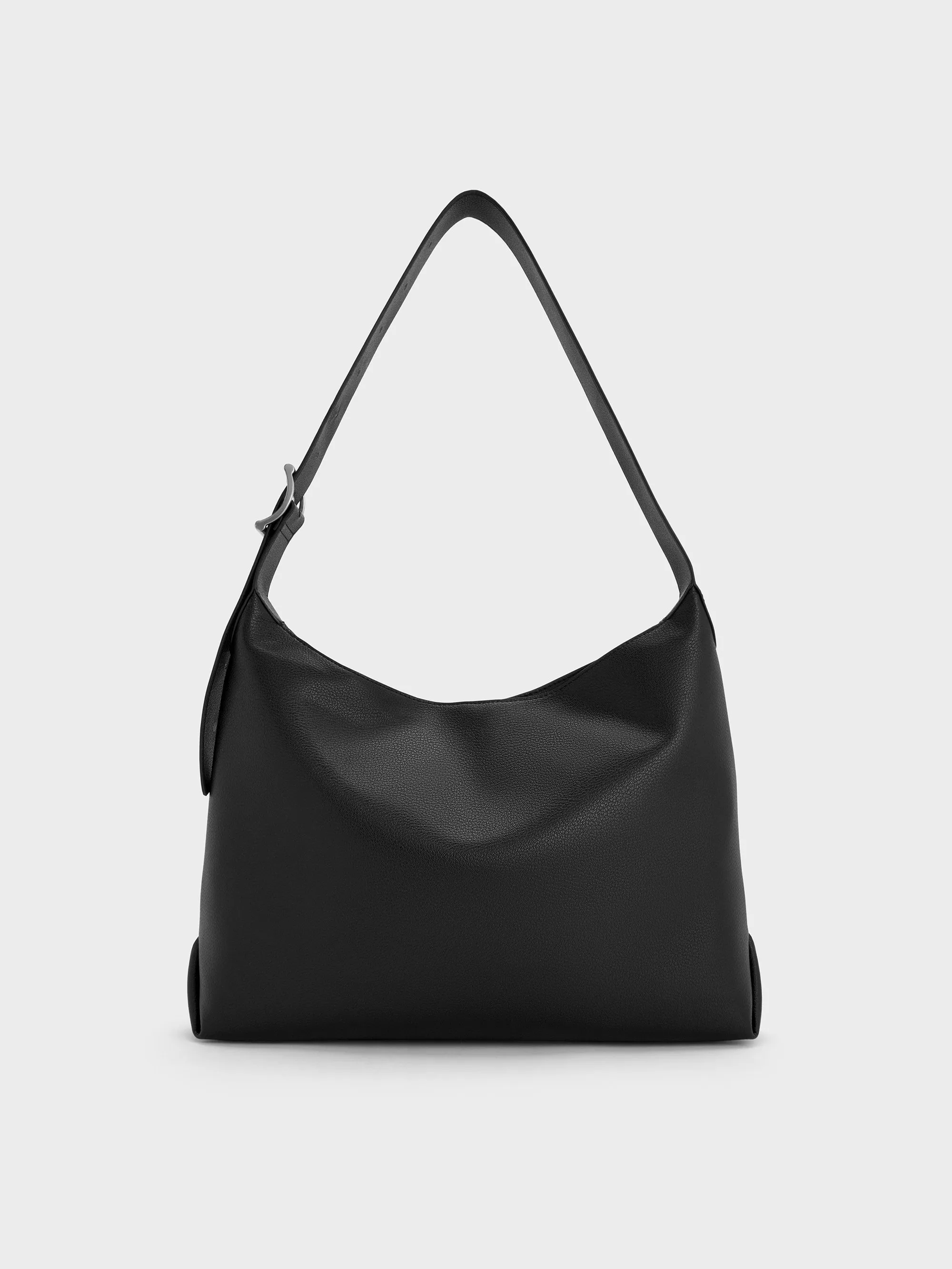 Charles & Keith - Larsen Buckle-Strap Hobo Bag sold by Charles & Keith
