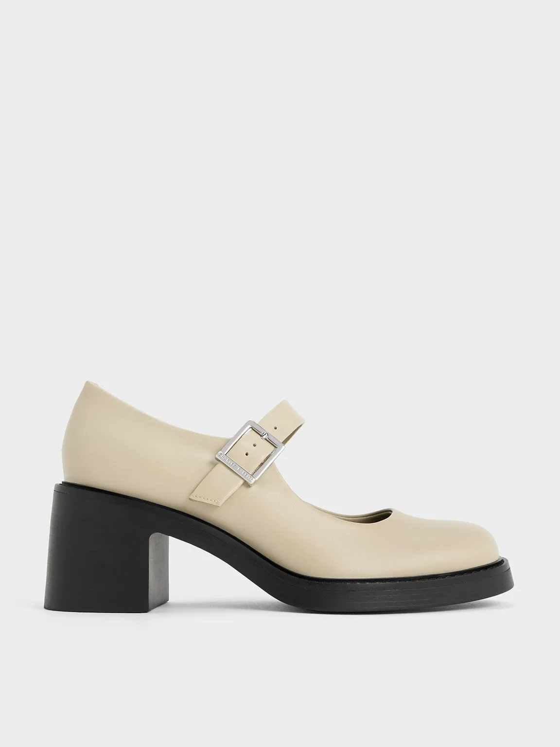 Charles & Keith - Hester Mary Jane Block-Heel Pumps sold by Charles & Keith