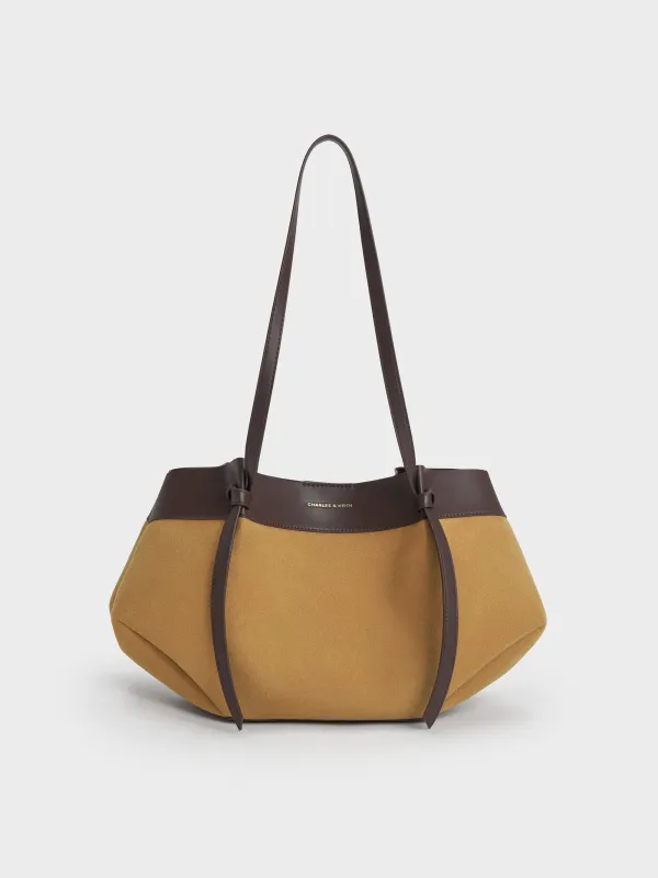 Charles & Keith - Calla Faux Suede Tote Bag sold by Charles & Keith