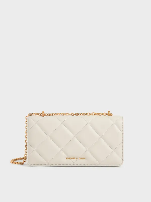 Charles & Keith - Paffuto Quilted Wallet On Chain sold by Charles & Keith