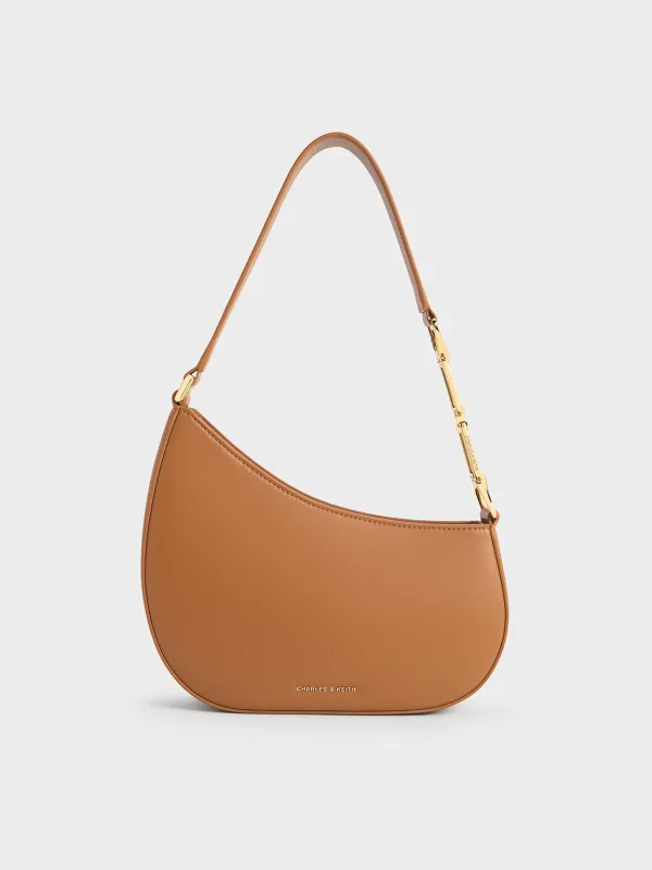 Charles & Keith - Agatha Chain-Accent Shoulder Bag sold by Charles & Keith