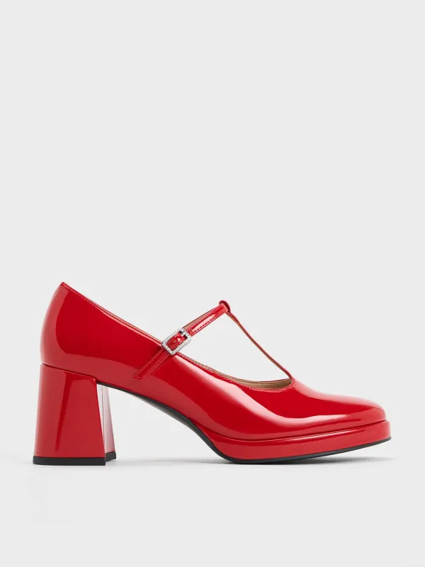 Charles & Keith - Crystal-Buckle T-Bar Mary Jane Pumps sold by Charles & Keith