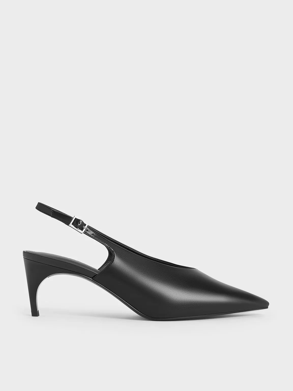 Charles & Keith - Pointed-Toe High-Vamp Slingback Pumps sold by Charles & Keith