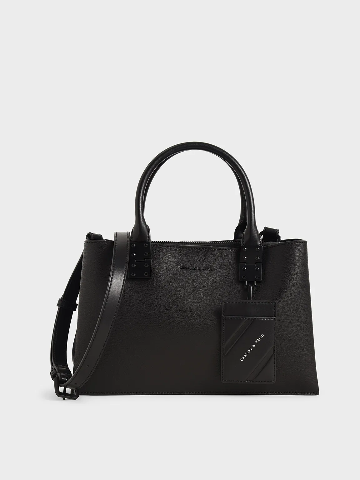 Charles & Keith - Cameron Double Top Handle Bag sold by Charles & Keith