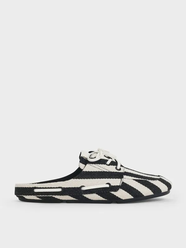 Charles & Keith - Jude Striped Slip-On Boat Shoes sold by Charles & Keith