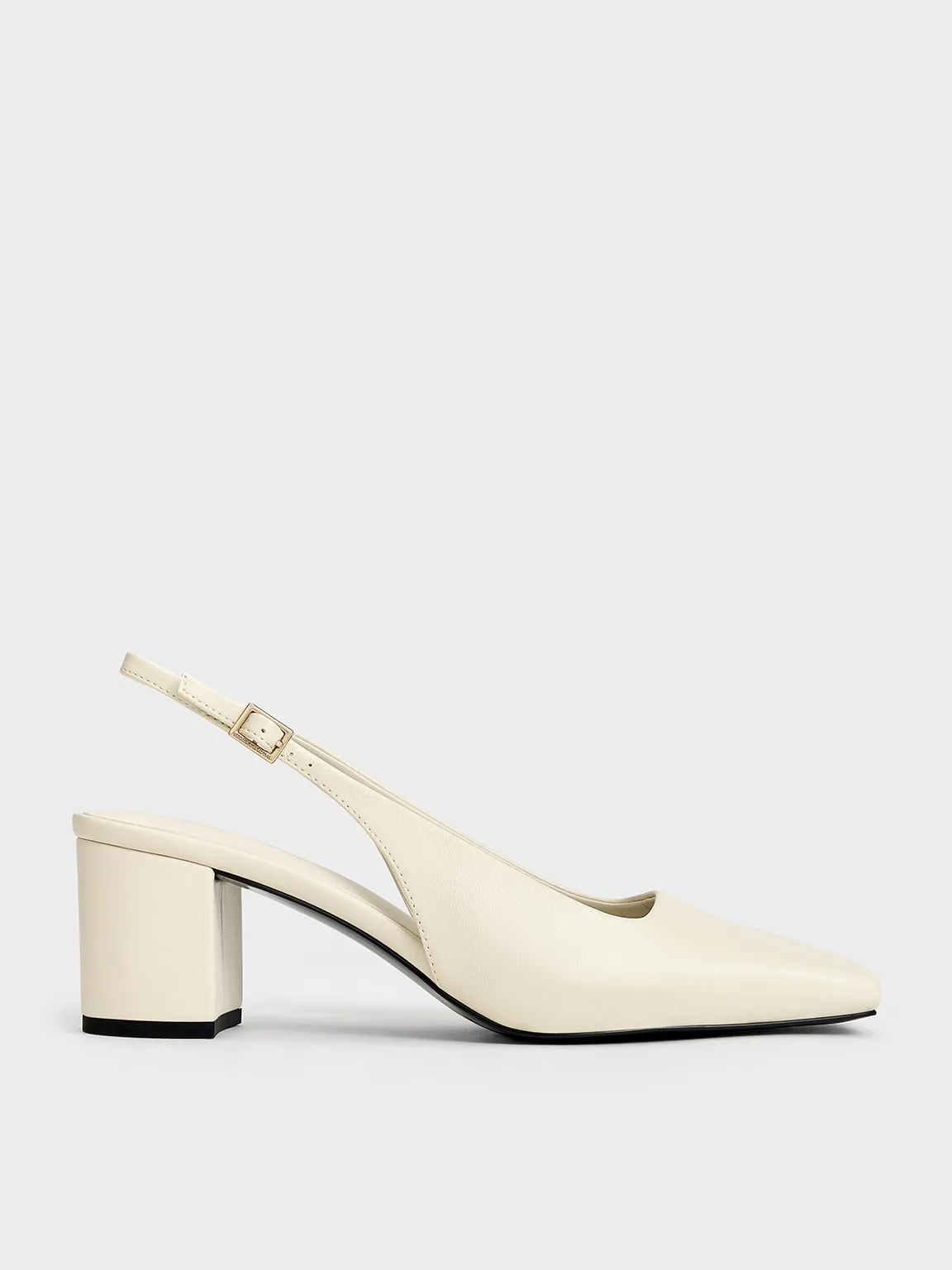Charles & Keith - Square-Toe Slingback Pumps sold by Charles & Keith