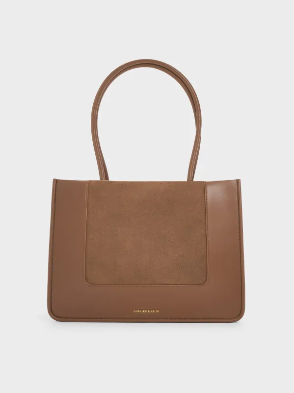 Charles & Keith - Daylla Recycled Suede Tote Bag sold by Charles & Keith
