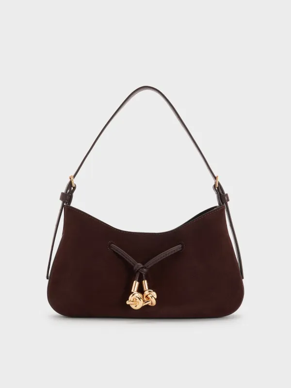 Charles & Keith - Mila Recycled Suede Shoulder Bag sold by Charles & Keith