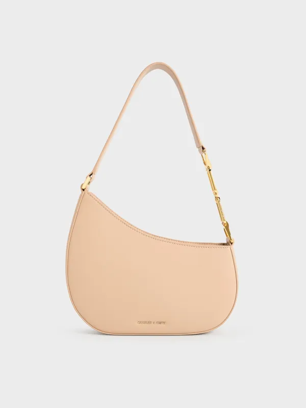 Charles & Keith - Agatha Chain-Accent Shoulder Bag sold by Charles & Keith