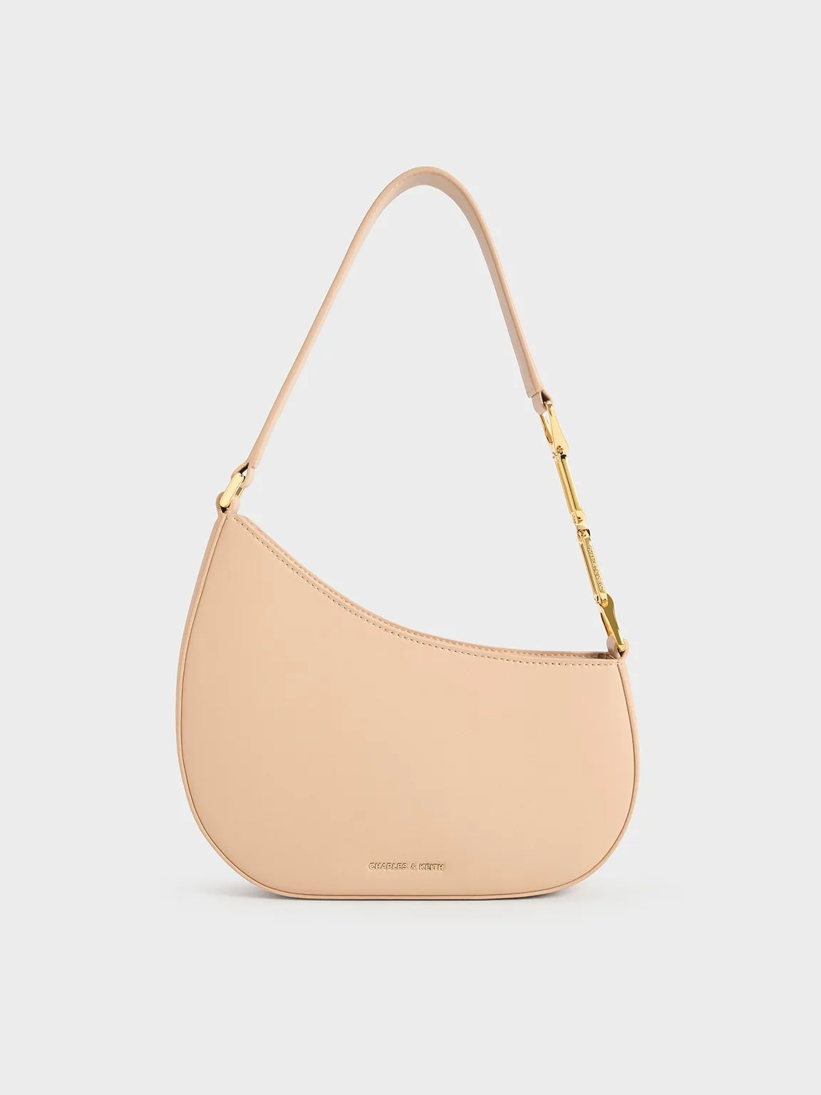 Charles & Keith - Agatha Chain-Accent Shoulder Bag sold by Charles & Keith