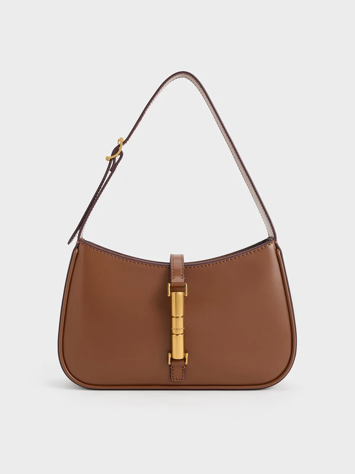 Charles & Keith - Cesia Metallic Accent Shoulder Bag sold by Charles & Keith