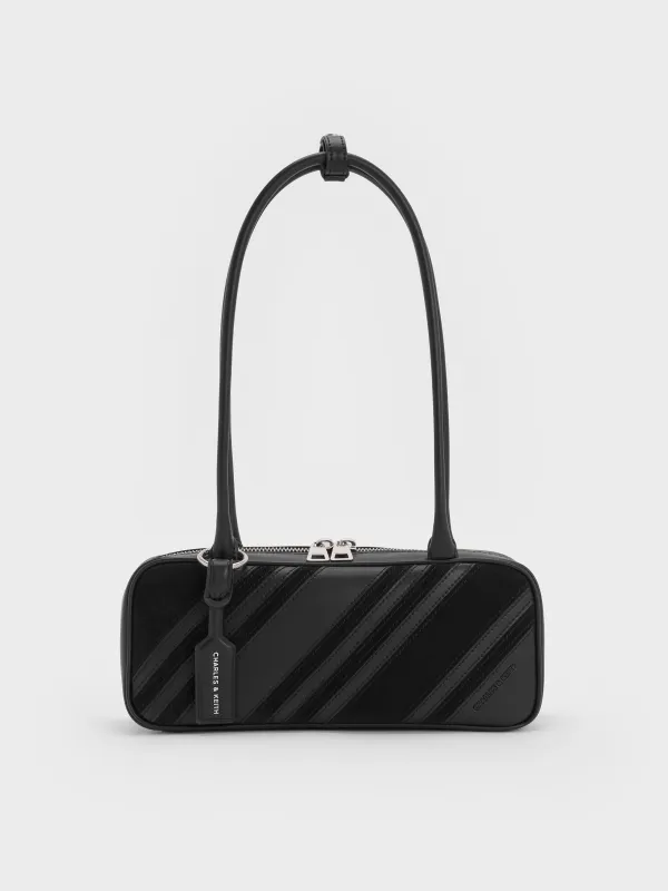 Charles & Keith - Zeya Striped Shoulder Bag sold by Charles & Keith