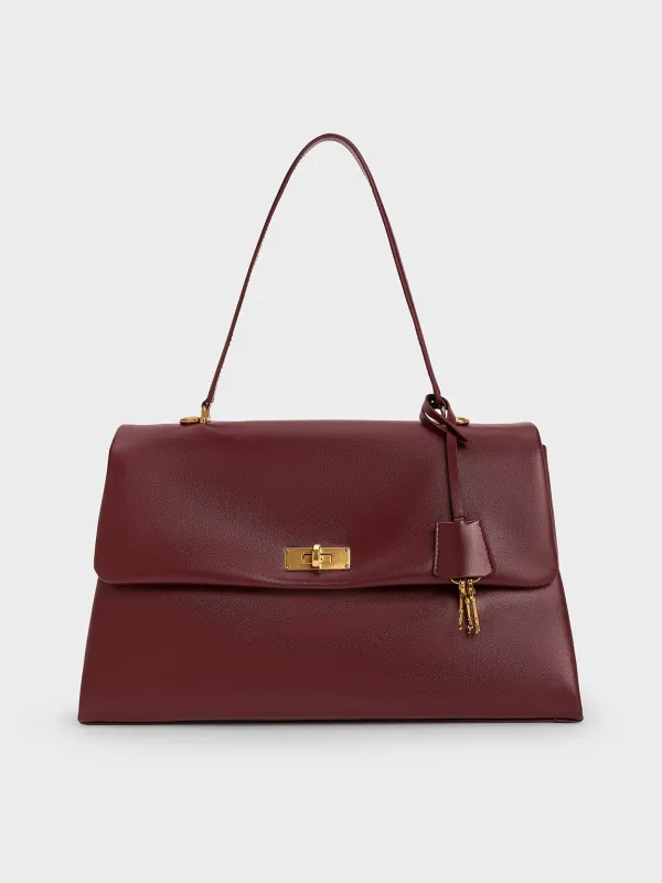 Charles & Keith - Kerry Top Handle Satchel Bag sold by Charles & Keith