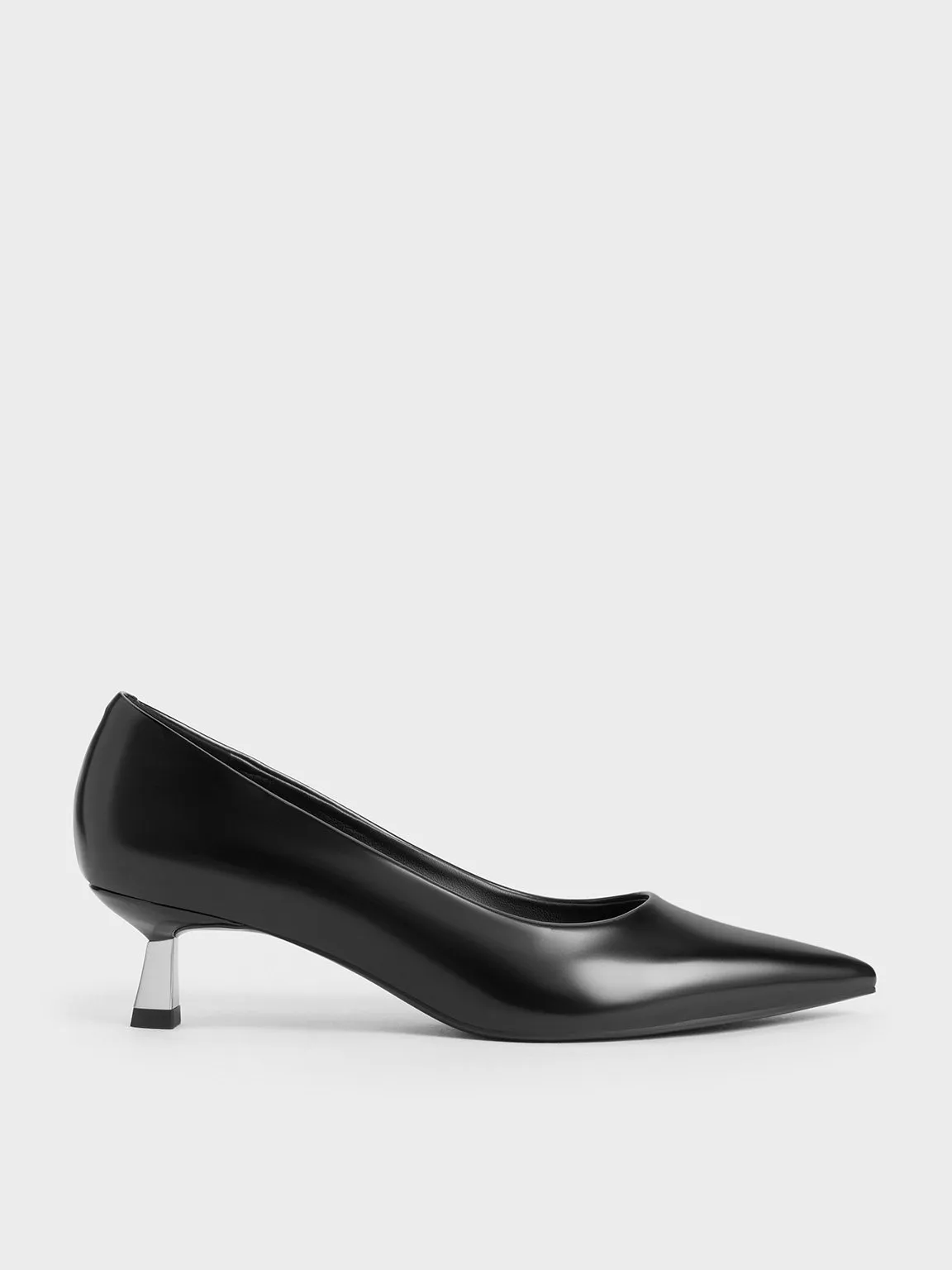 Charles & Keith - Pointed-Toe Kitten-Heel Pumps sold by Charles & Keith