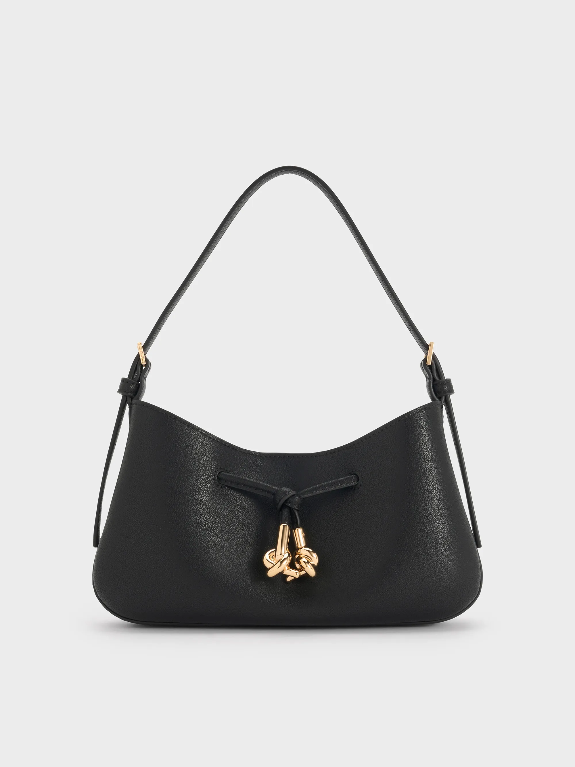Charles & Keith - Mila Metallic-Knot Shoulder Bag sold by Charles & Keith