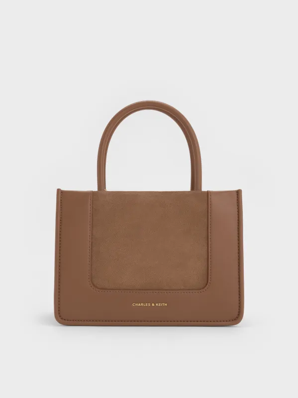 Charles & Keith - Mini Daylla Recycled Suede Tote Bag sold by Charles & Keith